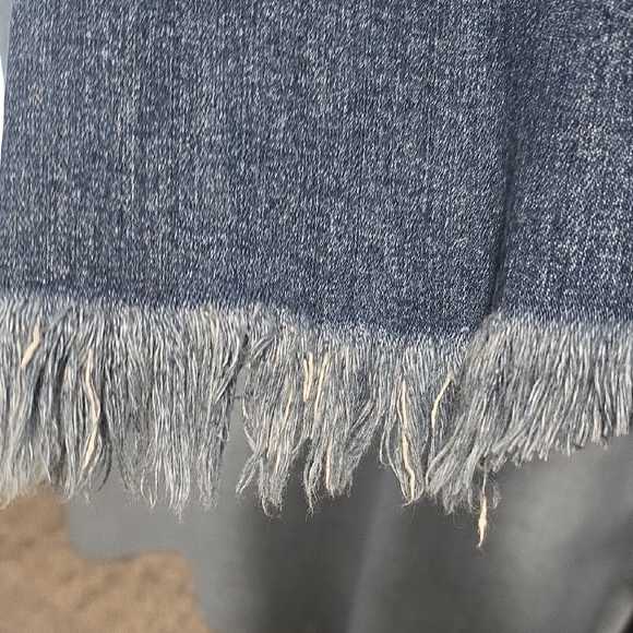 RISEN Frayed Hem And Waist Boyfriend Distressed Jeans in Classic Blue Size 3XL - Picture 12 of 14